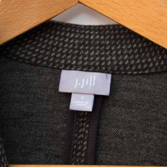✨J. Jill | Career Brown Wool Button Blazer - Picture 3 of 6